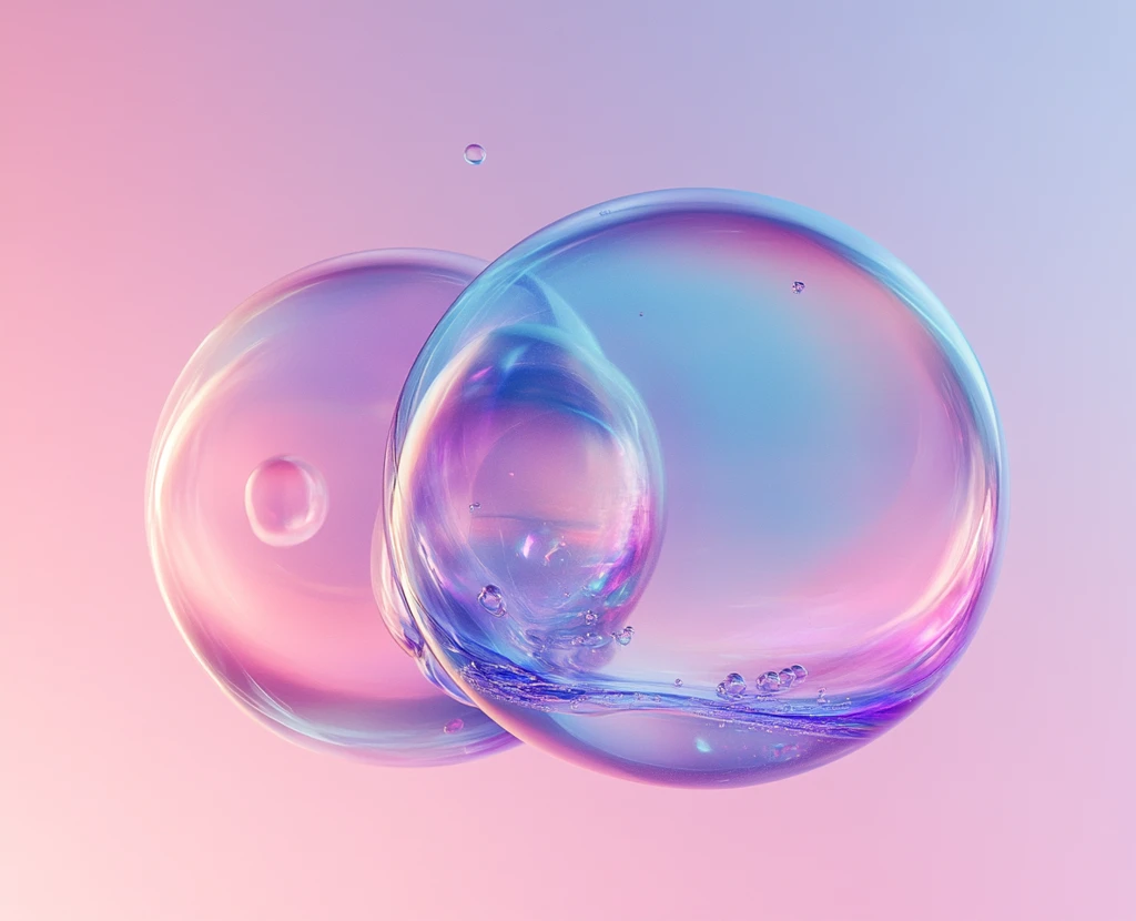三色气泡融合体