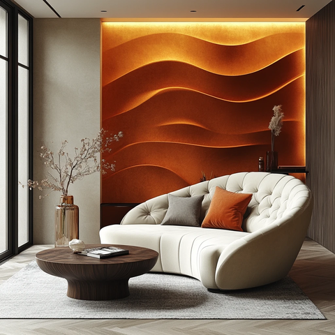 波浪客厅设计元素
