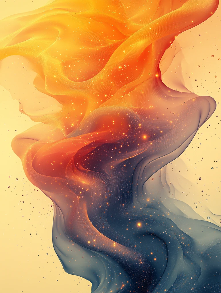 橙黄渐变几何背景