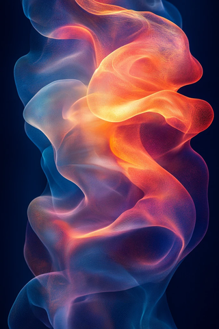 蓝色透明几何形