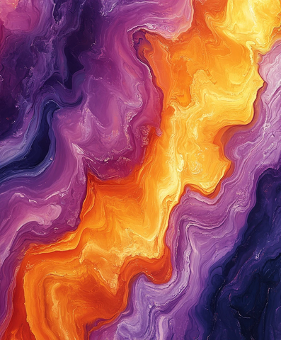 波纹紫黄数码风