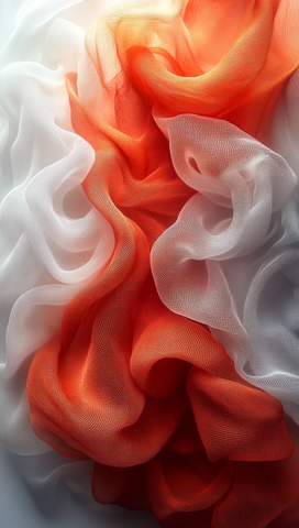 红白渐变网格布纹