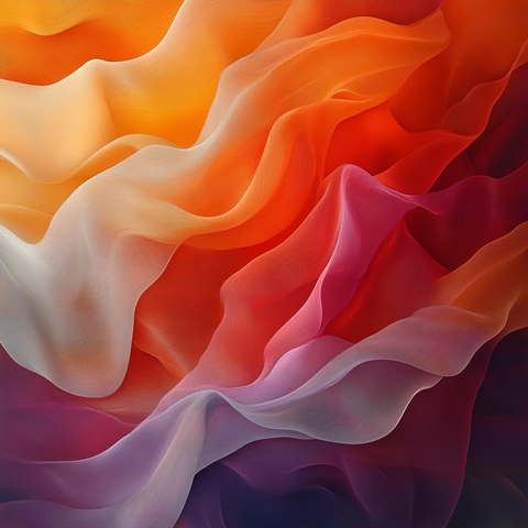 橙红交织层叠纹