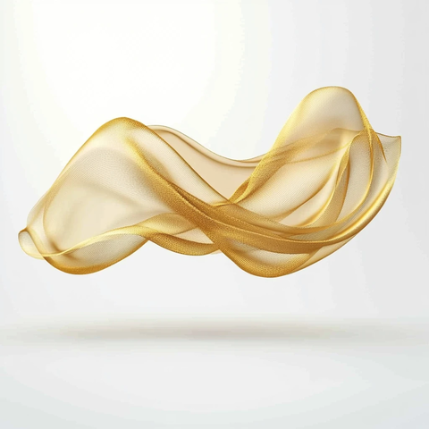 黄金渐变透明纱