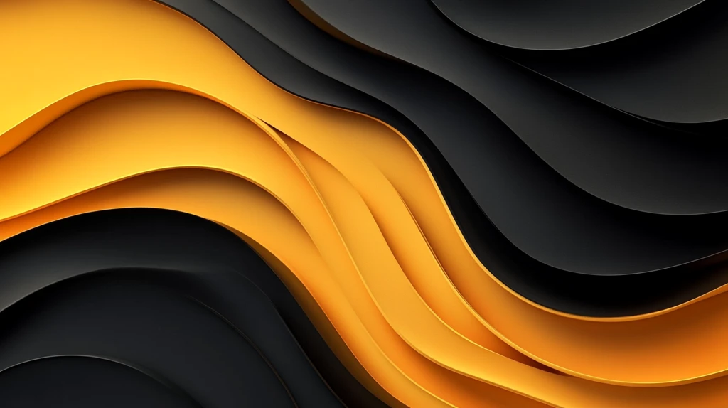 黄黑双色渐变对称