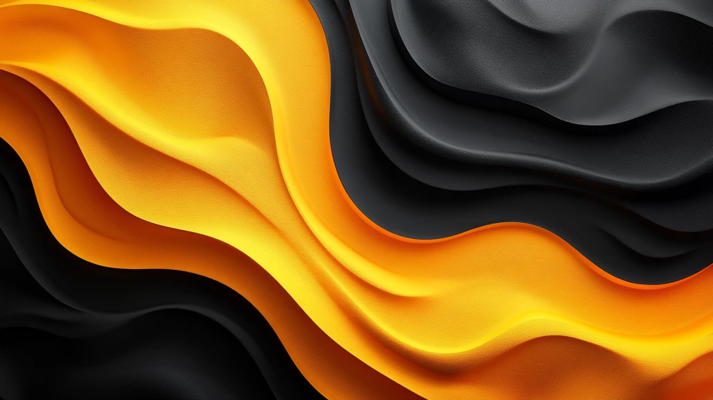 黄黑双色渐变对称