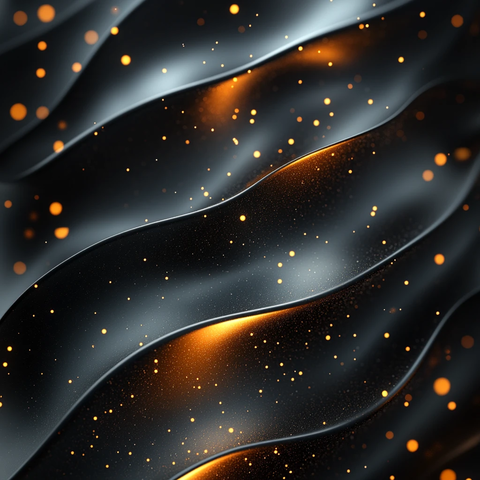 金属线条黄色点缀