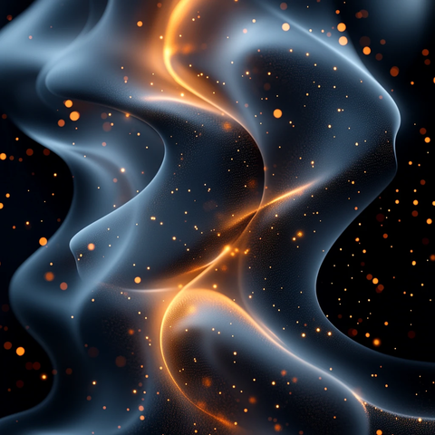 金属线条黄色点缀