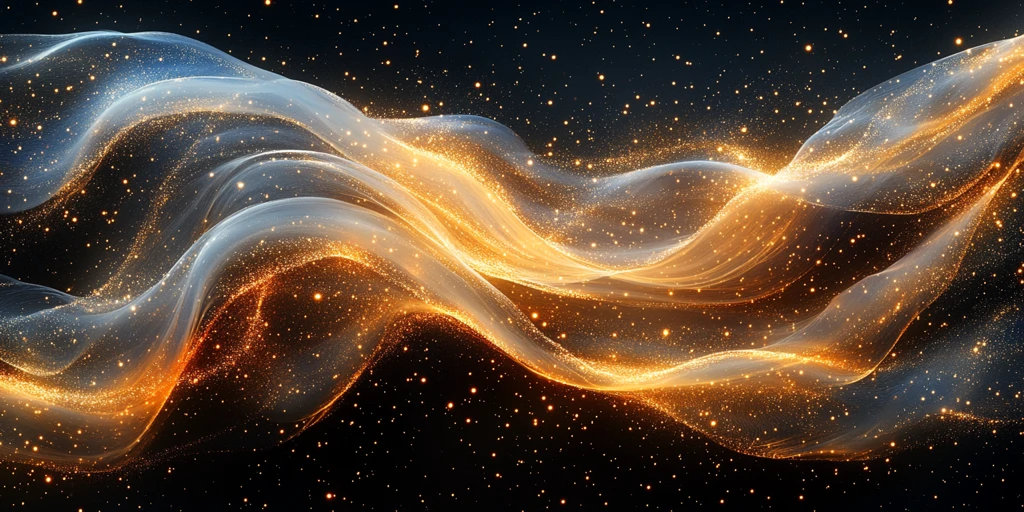 金白黑丝带飘舞