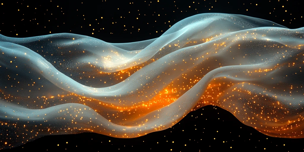 金白黑丝带飘舞