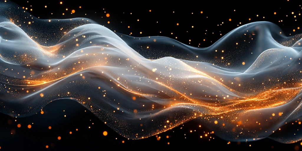 金白黑丝带飘舞