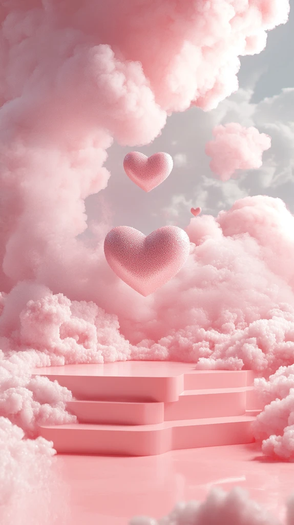 心形云朵珠宝展示