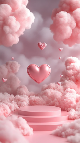 心形云朵珠宝展示