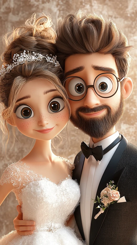 新郎新娘婚礼造型