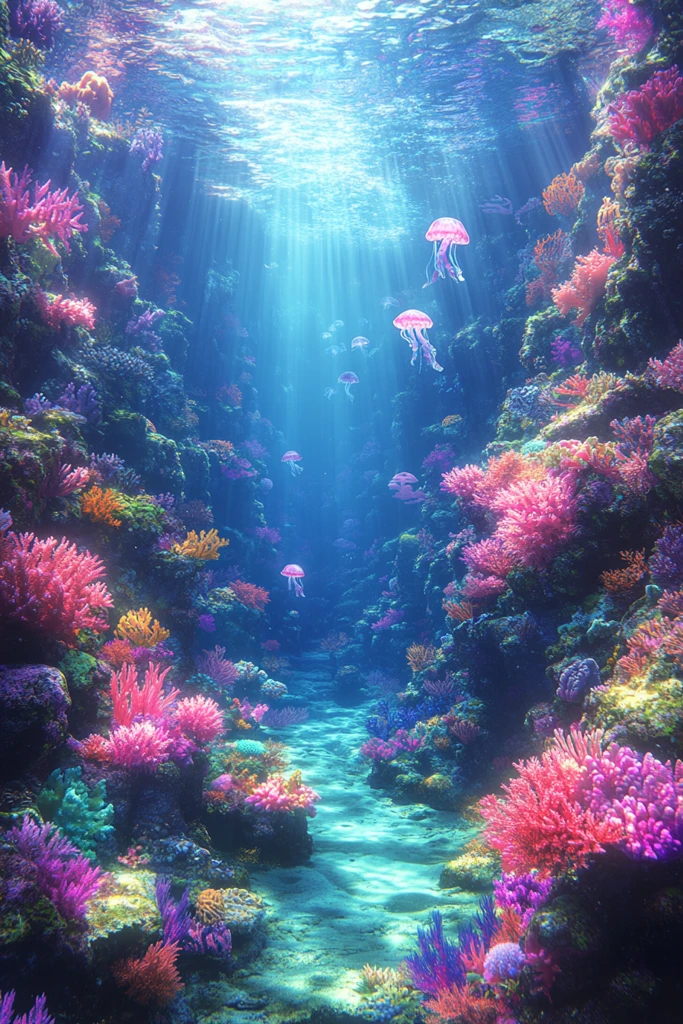 珊瑚礁水下世界