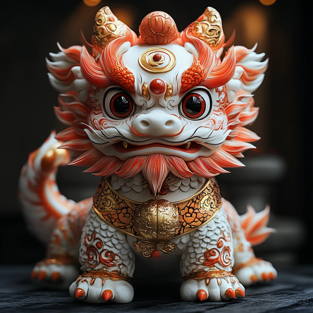 新年舞龙狮头饰