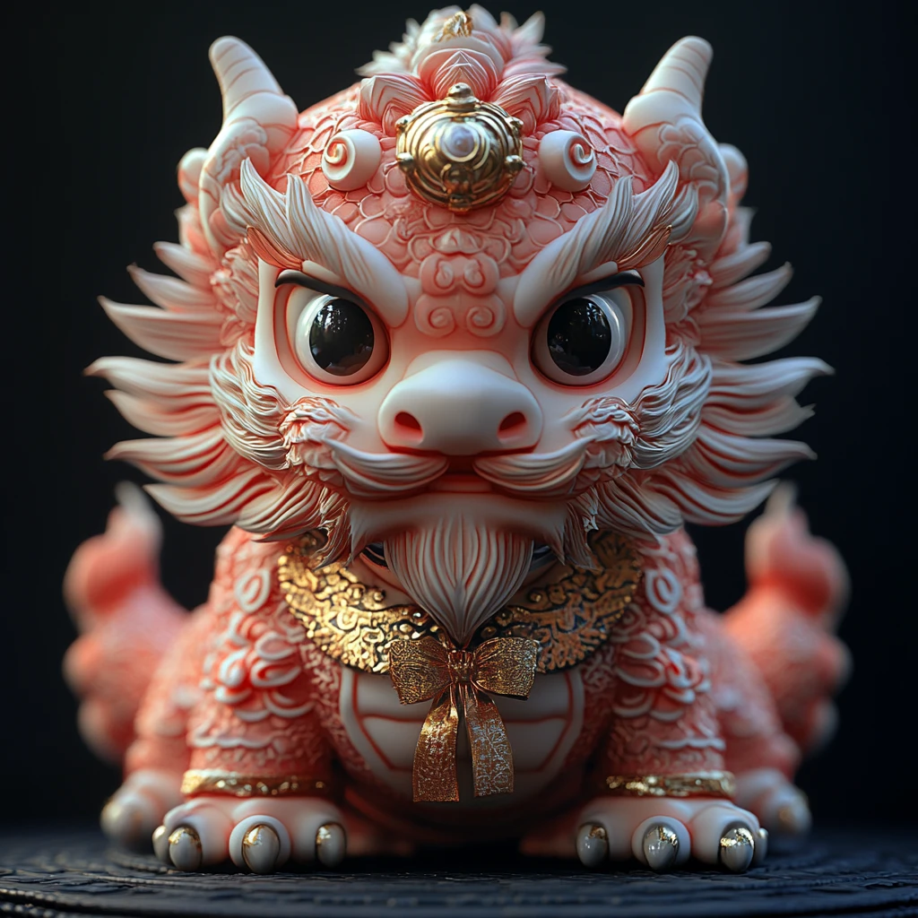 新年舞龙狮头饰