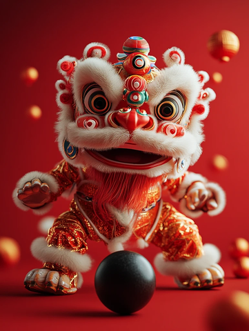 狮子舞球迎新春