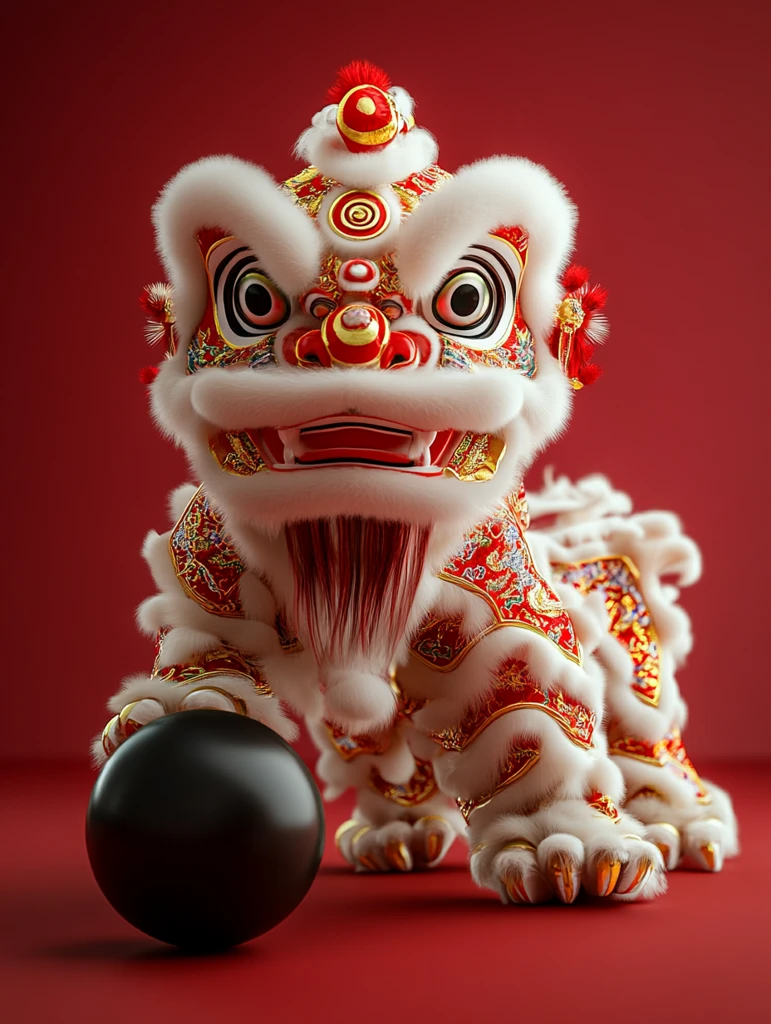 狮子舞球迎新春