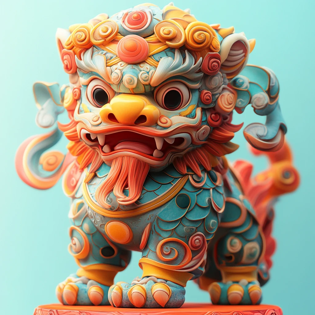 狮兽人彩色插画