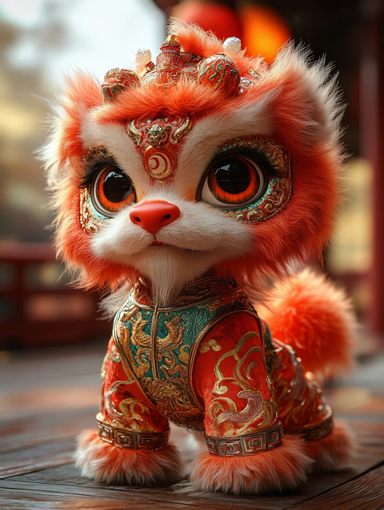 狮子舞狮头角色