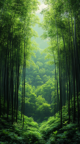 竹林绿意