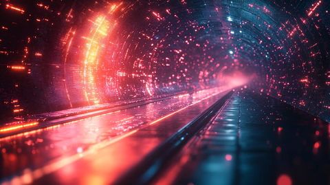 未来科技线背景