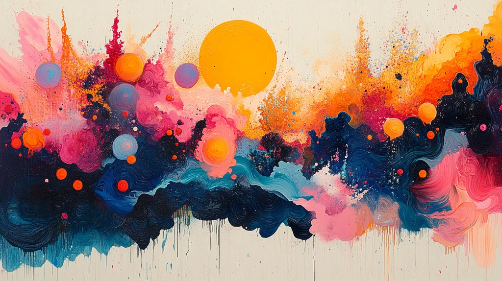 铅笔与色彩的碰撞