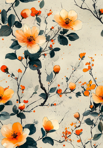 细腻花卉小图案