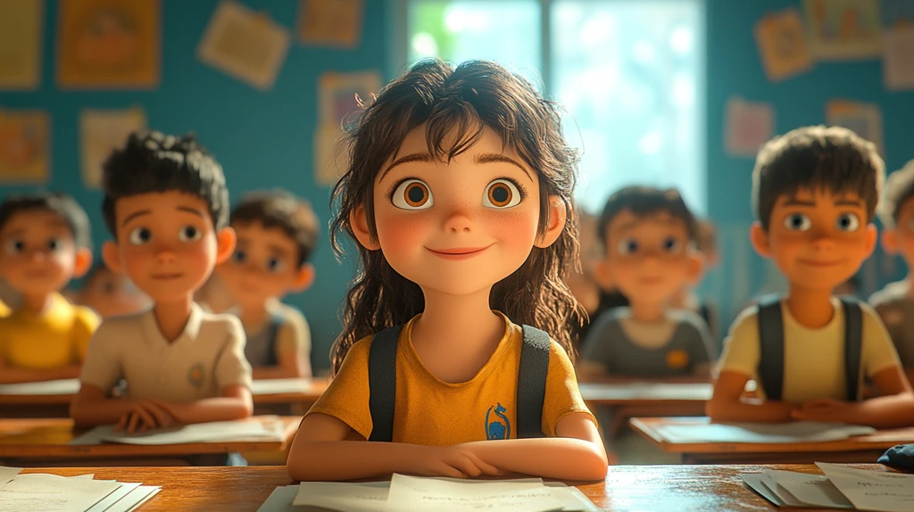 孩子们课堂欢乐坐