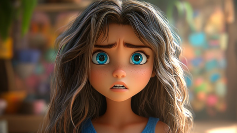 蓝裙少女的忧郁