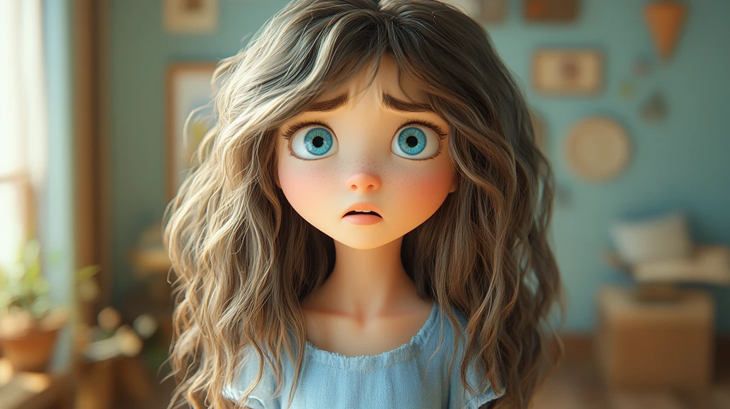 蓝裙少女的忧郁