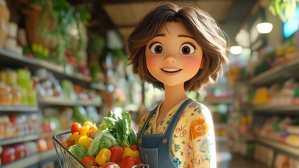 超市购物的快乐时光