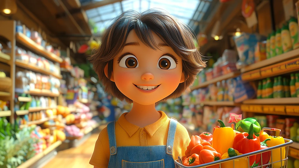 超市购物的快乐时光