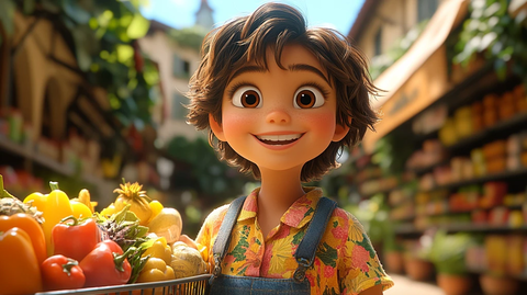 超市购物的快乐时光