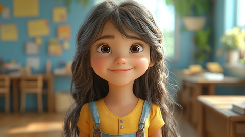 女孩教室动画