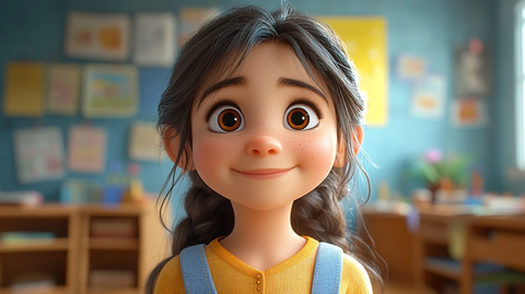 女孩教室动画