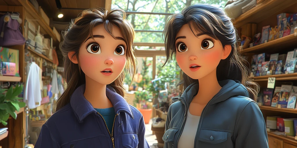 女孩试穿紫色夹克