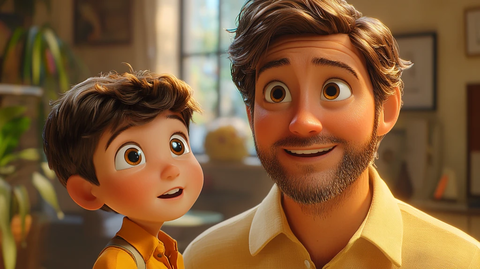 父子对话的温馨时刻