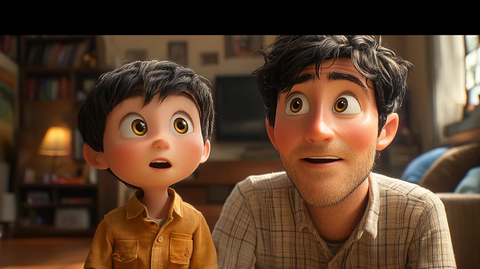 父子对话的温馨时刻