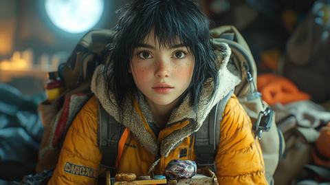 露娜整理小背包