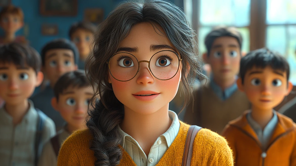 女教师学生上课