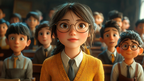 女教师学生上课