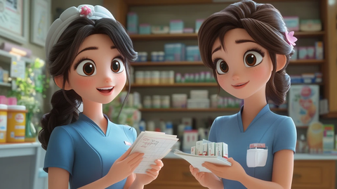 护士记笔记数药盒