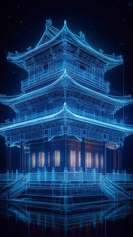 古亭全息线框图