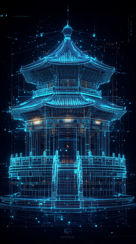 古亭全息线框图