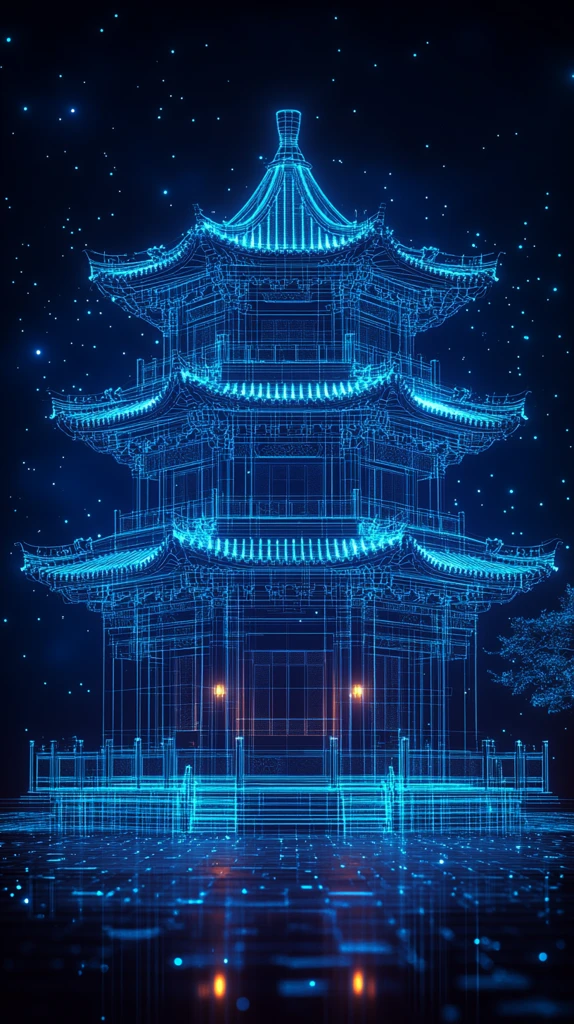 古亭全息线框图