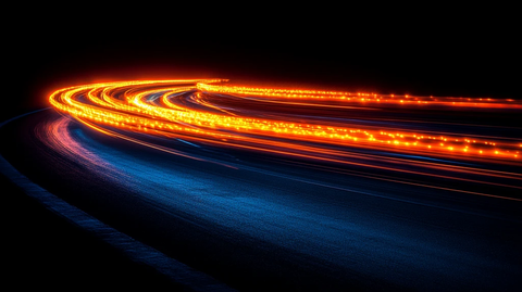 黑色背景光流动