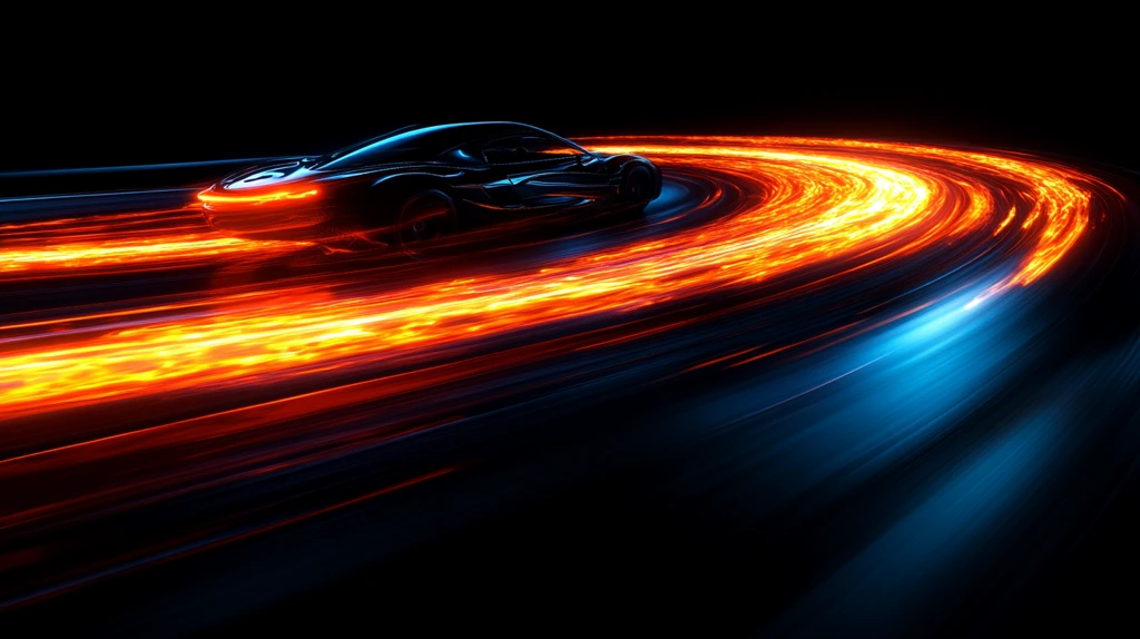 黑色背景光流动