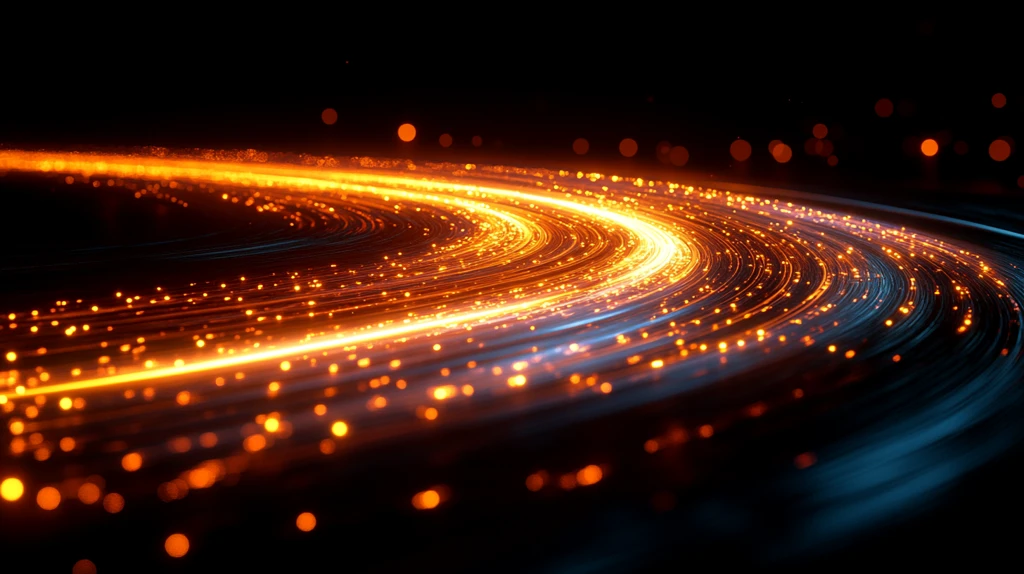 黑色背景光流动